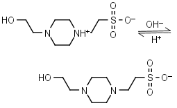 HEPES, biological buffers structure